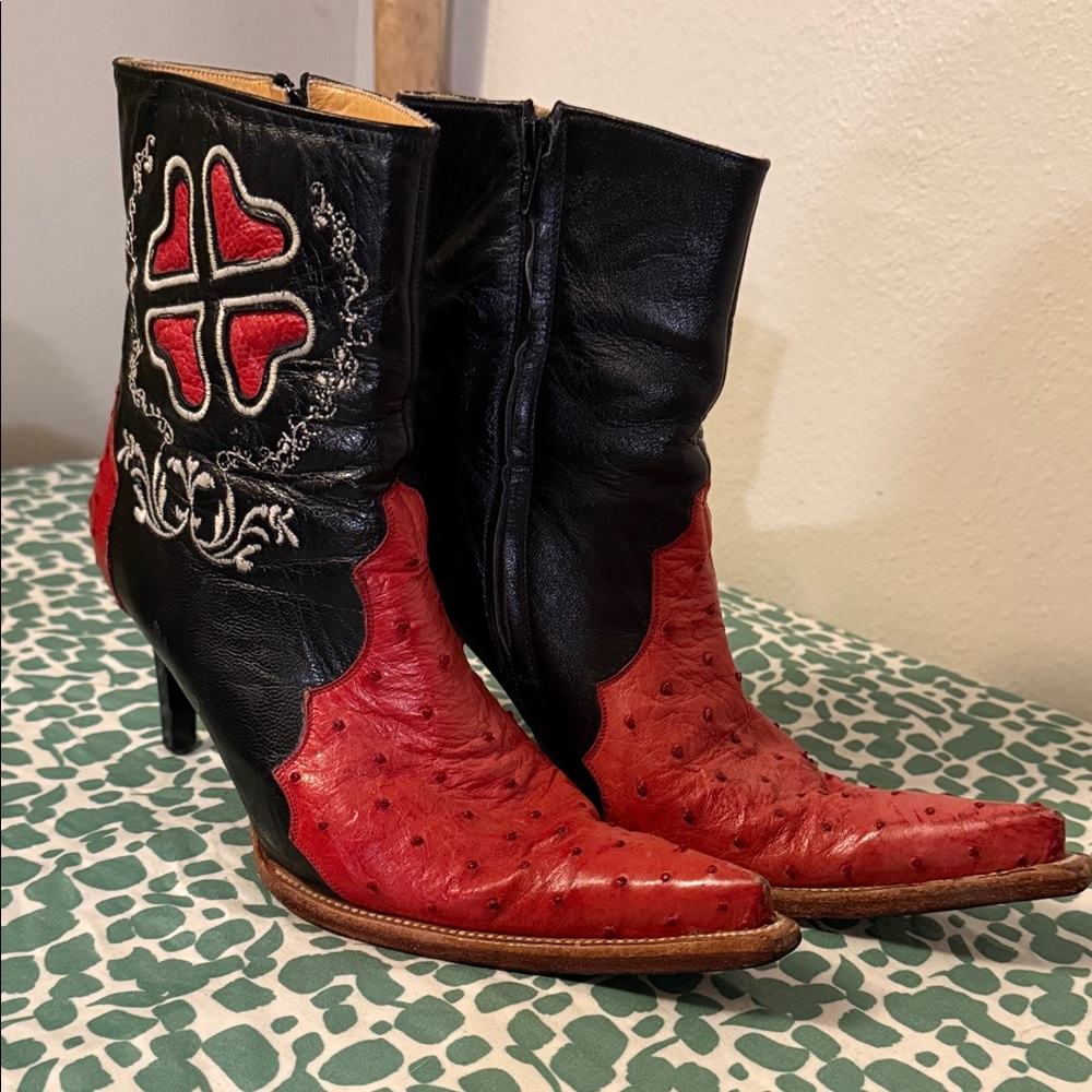 Grand Canyon boots and belts vintage ostrich boots stilettos